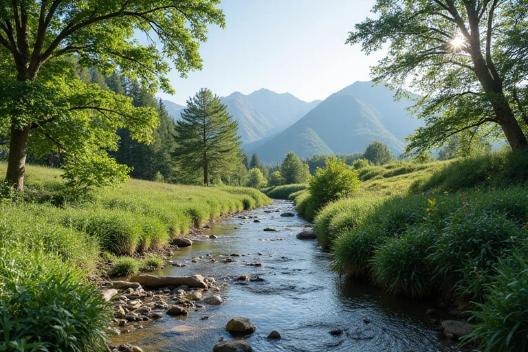 Paesaggio naturale incontaminato simbolo degli ingredienti naturali di LuxMen