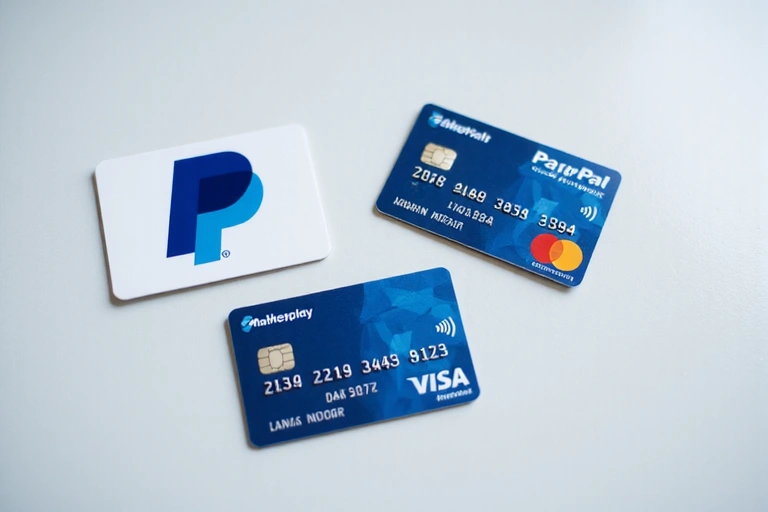 Diverse carte di credito e logo PayPal