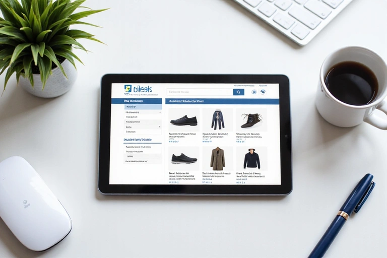 Schermata di un carrello e-commerce su un tablet